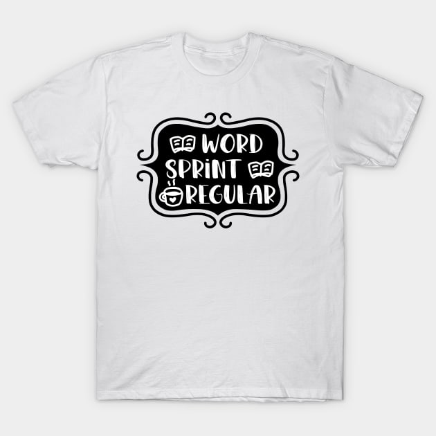 Word Sprint Regular - Writing Typography T-Shirt by TypoSomething